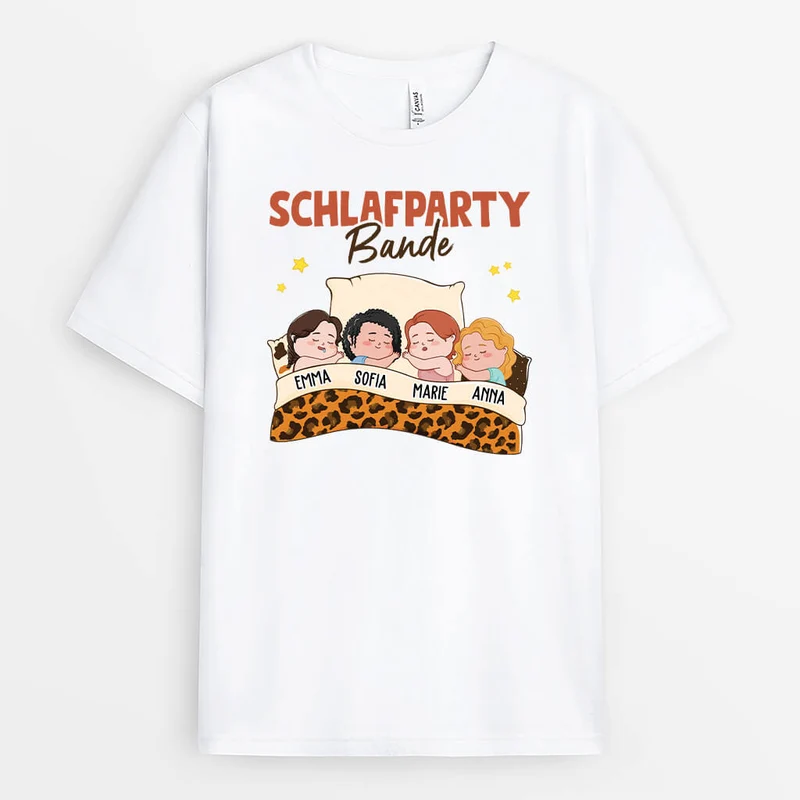 Schlafparty-Bande - Personalisiertes Geschenk | T-Shirt für Frauen