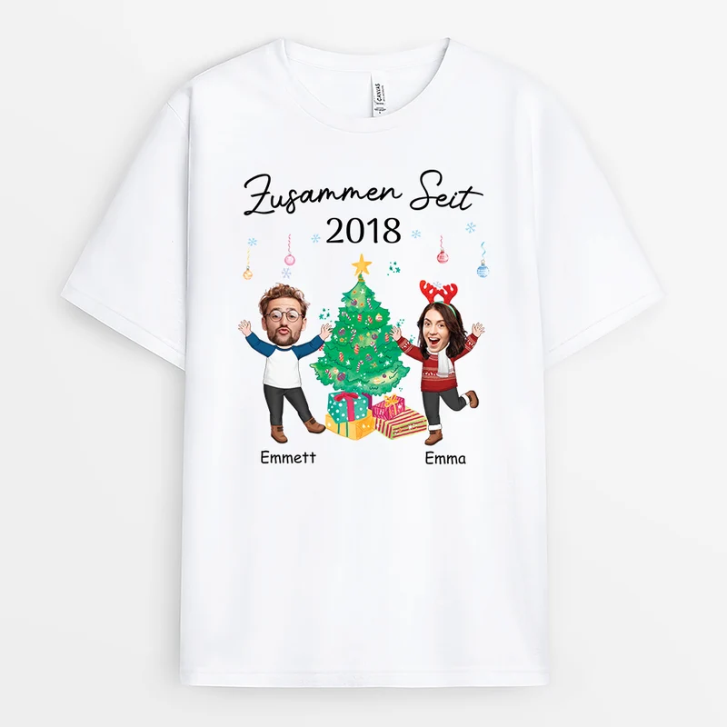 Zusammen Seit - Personalisiertes Geschenk | T-Shirt für Paare