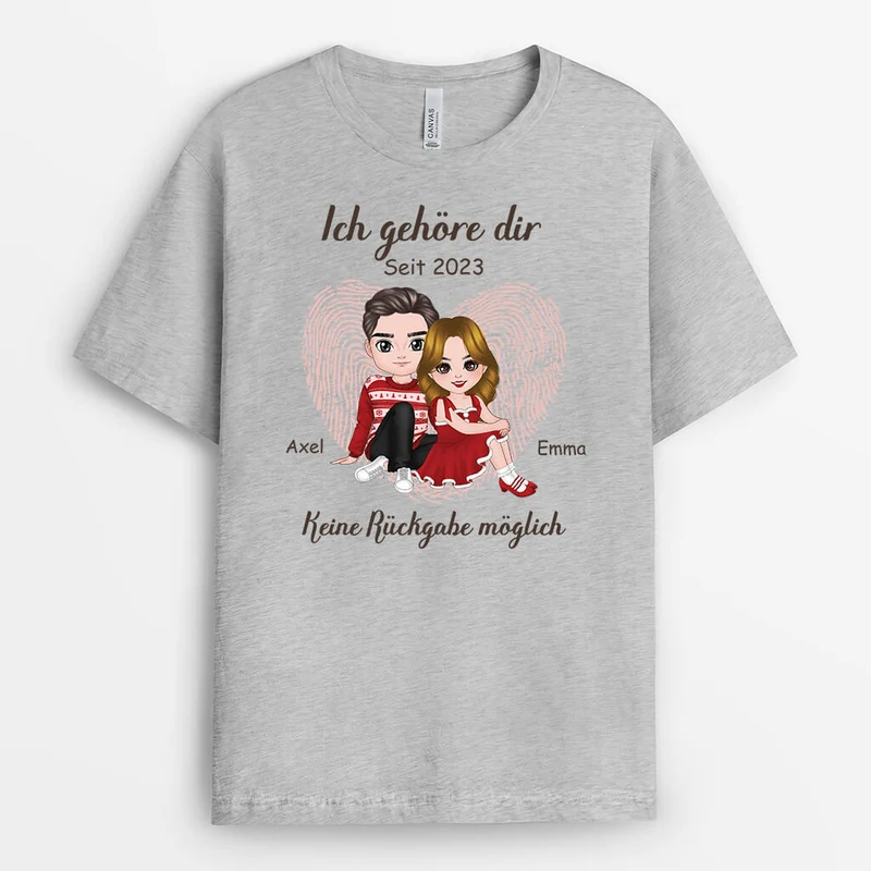 Ich Gehöre Dir - Personalisiertes Geschenk | T-Shirt für Paare