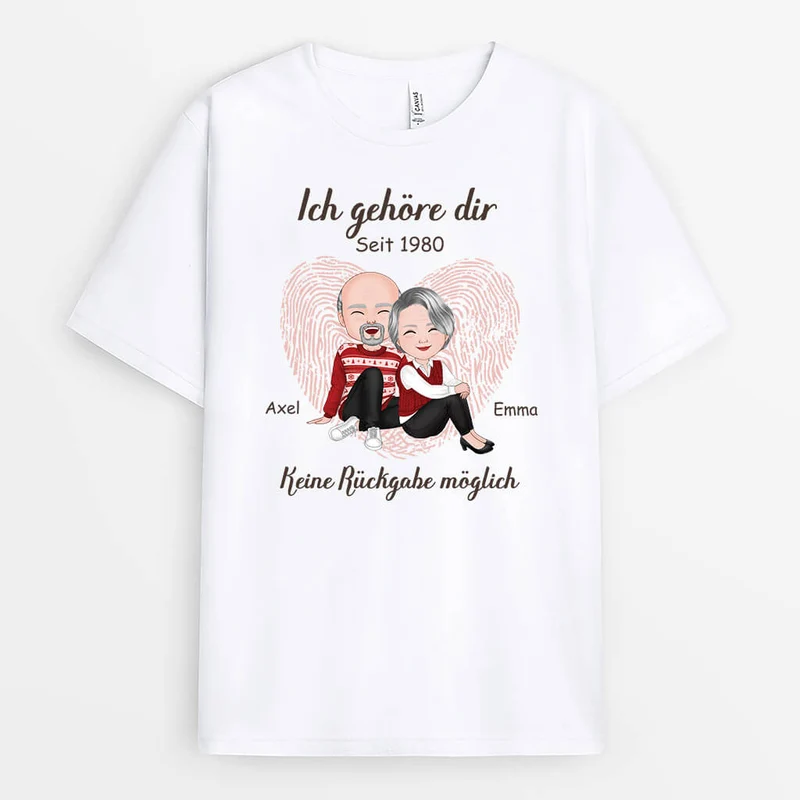 Ich Gehöre Dir - Personalisiertes Geschenk | T-Shirt für Paare