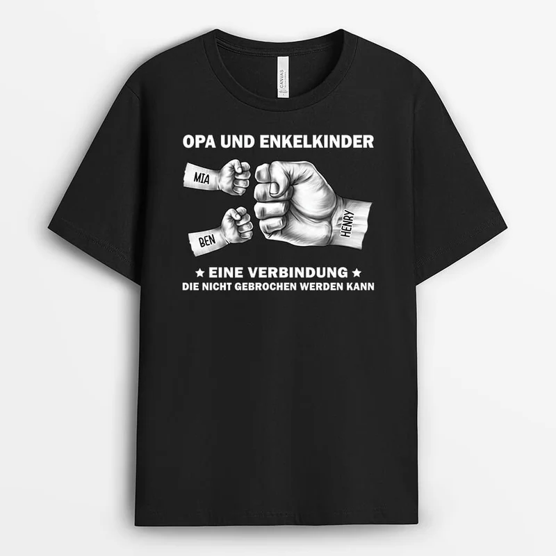 Papa und Kinder Ein Band Das Nicht Gebrochen Werden Kann - Personalisiertes Geschenk | T-shirt für Papas