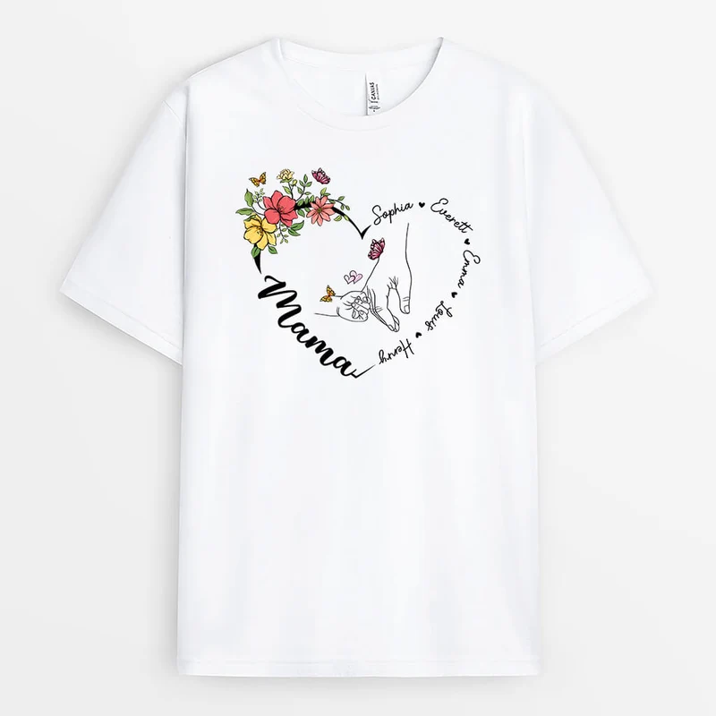 Oma Naturherz - Personalisiertes Geschenk | T-shirt für Mamas
