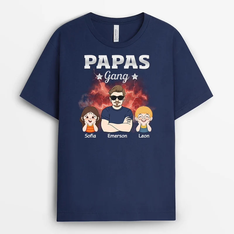Opas/Papas Bande - Personalisiertes Geschenk | T-Shirt für Männer