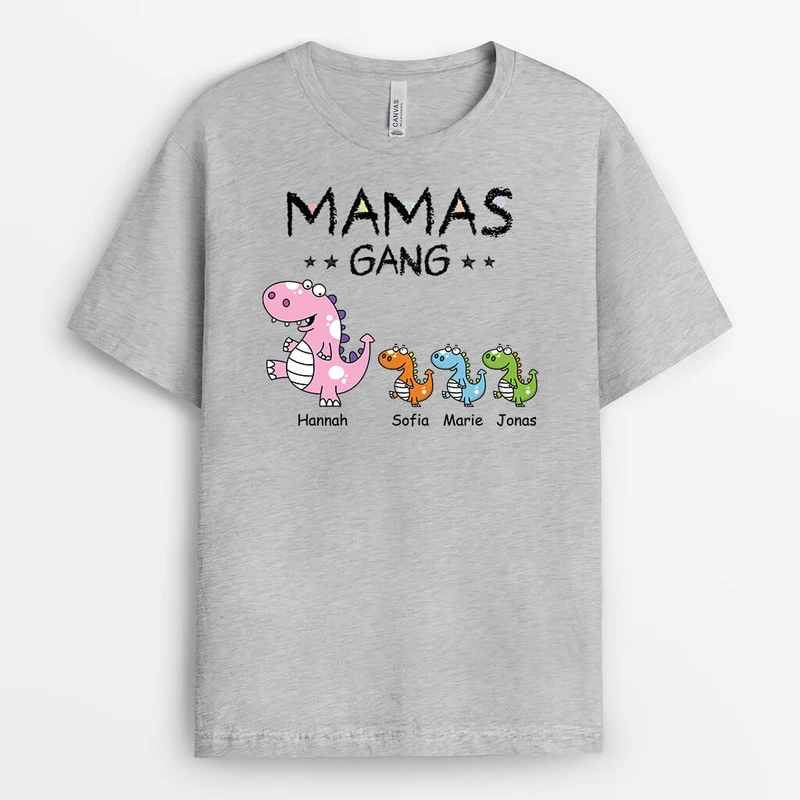 Opas/Papas Bande Dinosaurier Buntstift - Personalisiertes Geschenk | T-shirt für Männer