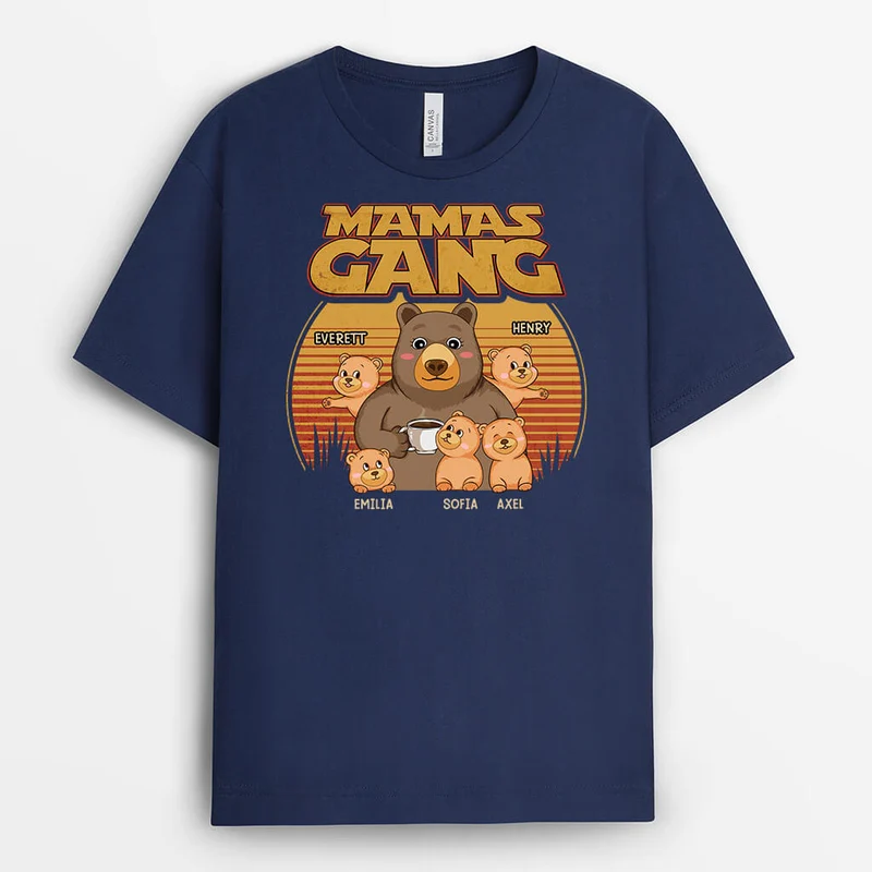 Opas/Papas Bande Bär - Personalisiertes Geschenk | T-Shirt für Männer im Vintage Stil