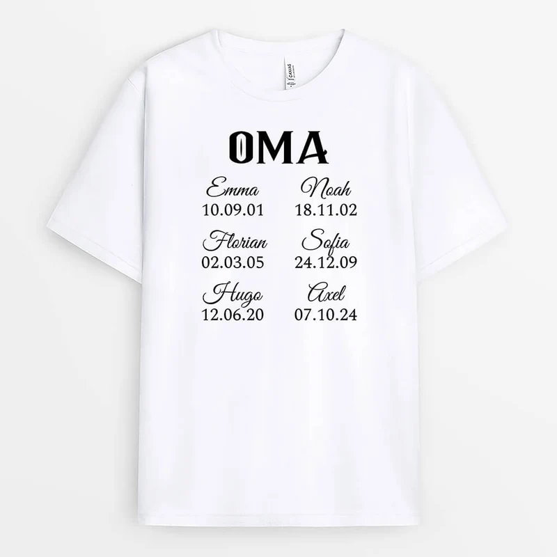 Oma/Mama - Personalisiertes Geschenk | T-Shirt für Damen