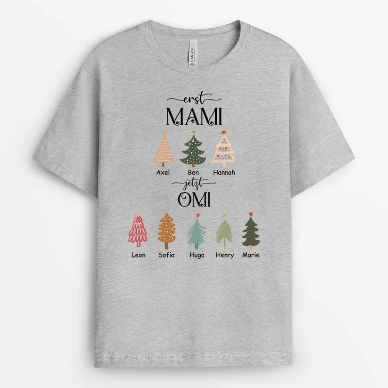 Früher Mama Jetzt Oma - Personalisiertes Geschenk | T-Shirt für Damen