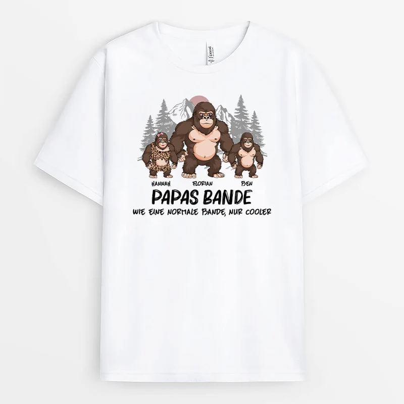Opas Bande Wie Eine Normale Bande Nur Cooler - Personalisiertes Geschenk | T-Shirt für Opas