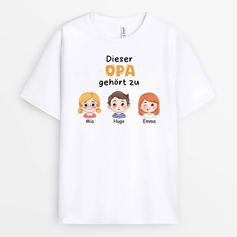 Enkelkinder Machen Das Leben Großartig - Personalisiertes Geschenk | T-Shirt für Opas