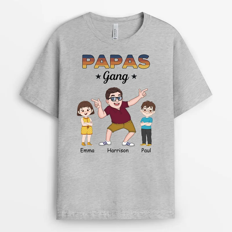 Opas/Papas Bande - Personalisiertes Geschenk | T-Shirt für Männer
