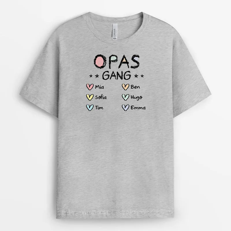 Omas/Mamas Bande Wachsmalstift - Personalisiertes Geschenk | T-shirt für Damen
