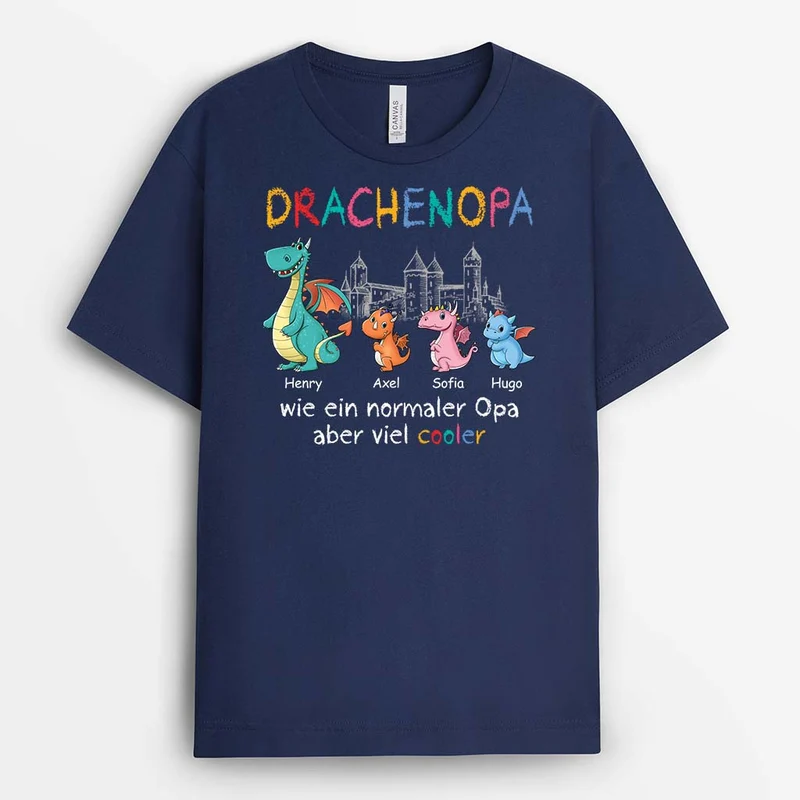Drachenmama/Drachenoma - Personalisiertes Geschenk | T-Shirt für Frauen