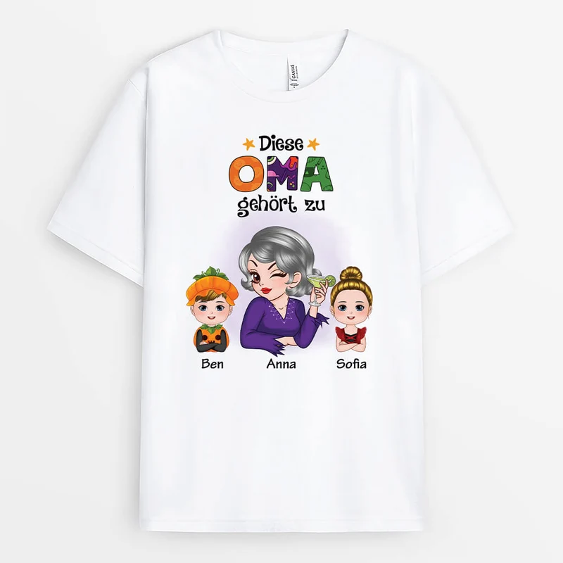 Diese Oma/Mama Gehört Zu - Personalisiertes Geschenk | T-shirt für Frauen