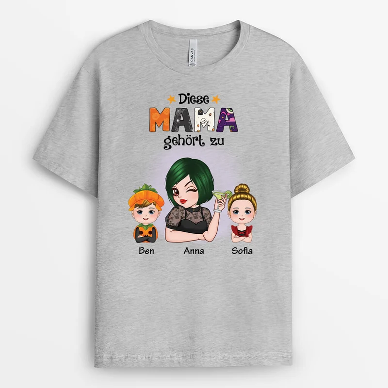 Diese Oma/Mama Gehört Zu - Personalisiertes Geschenk | T-shirt für Frauen