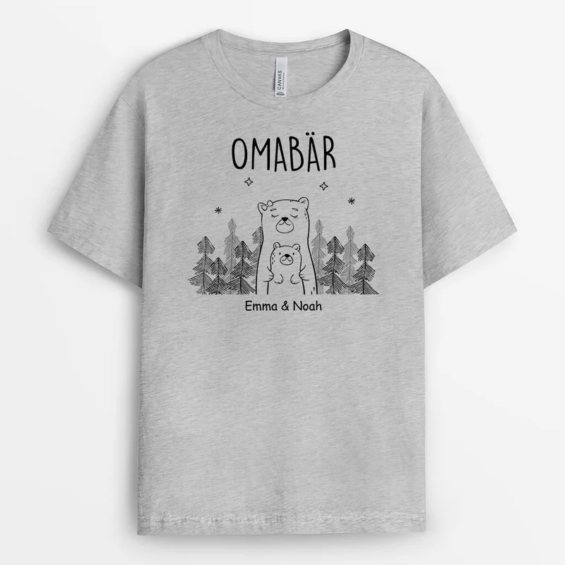 Papabär/Opabär - Personalisiertes Geschenk | T-Shirt für Männer