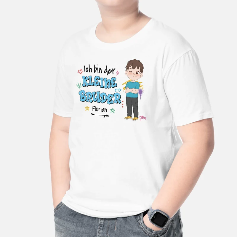 Ich Bin Der Bruder - Personalisiertes Geschenk | T-Shirt für Kinder