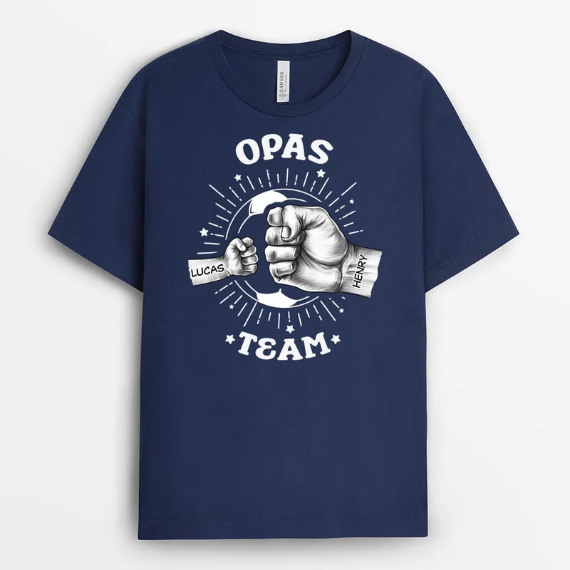 Papas Team - Personalisiertes Geschenk | T-Shirt für Papas