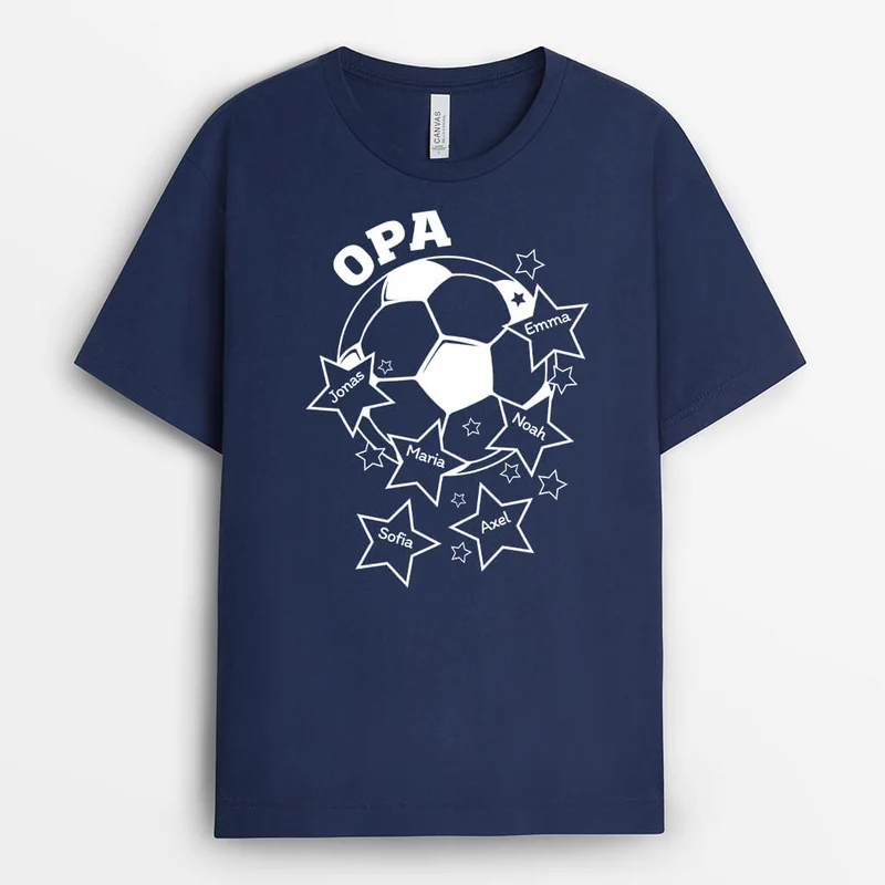 Papa Fußball - Personalisiertes Geschenk | T-Shirt für Papas