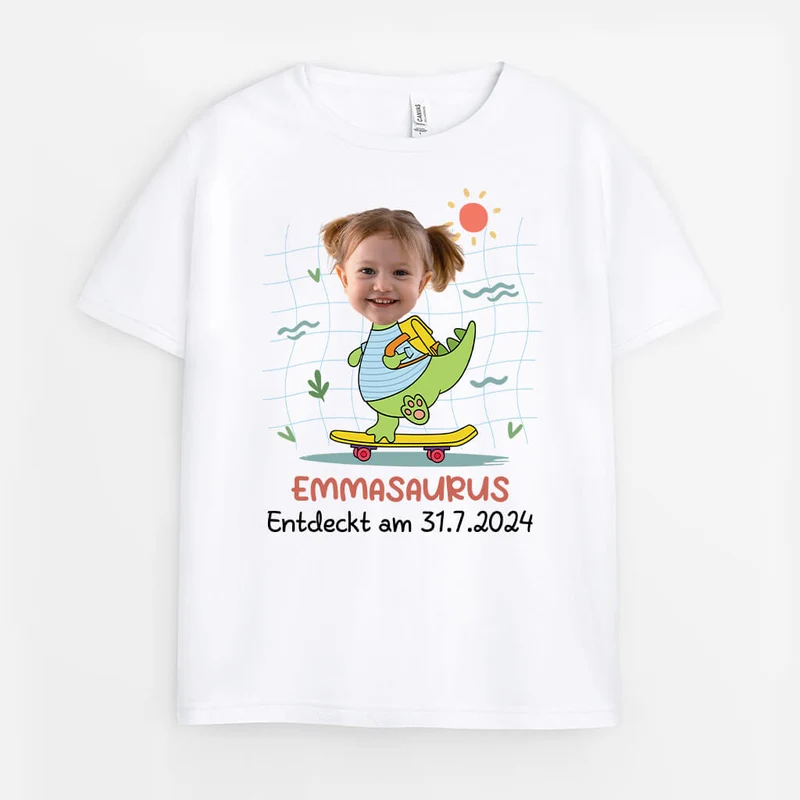Entdeckt Am Tag-Monat-Jahr - Personalisiertes Geschenk | T-Shirt für Kinder