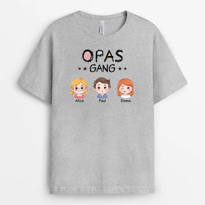 Opas/Papas Bande - Personalisiertes Geschenk | T-Shirt für Männer