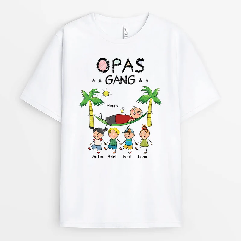 Opas Bande - Personalisiertes Geschenk | T-Shirt für Opas