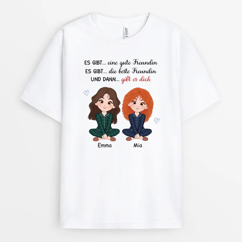Beste Freundinnen - Personalisiertes Geschenk | T-Shirt für beste Freundinnen