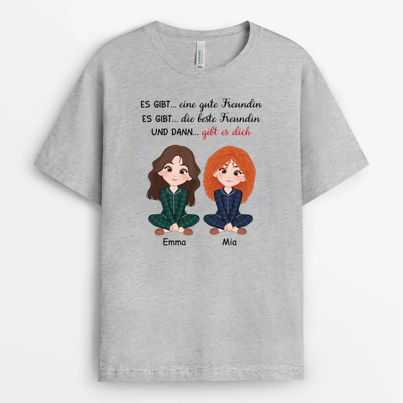 Beste Freundinnen - Personalisiertes Geschenk | T-Shirt für beste Freundinnen