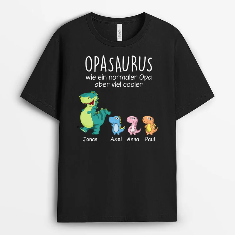 Papasaurus - Personalisiertes Geschenk | T-Shirt für Papas