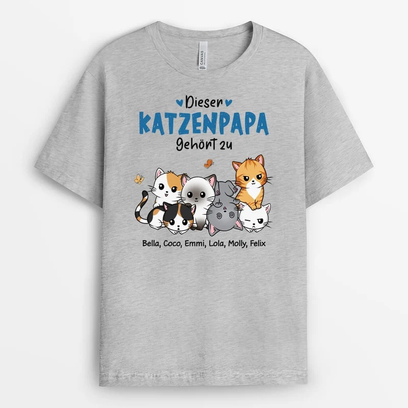 Diese Katzenmama Gehört Zu - Personalisiertes Geschenk | T-shirt für Mamas