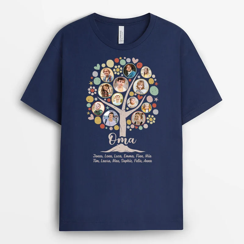 Mama Familienbaum - Personalisiertes Geschenk | T-shirt für Mamas