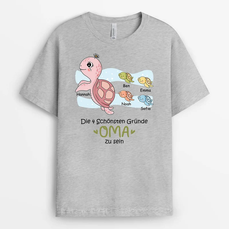 Schildkröte Opa - Personalisiertes Geschenk | T-shirt für Opas
