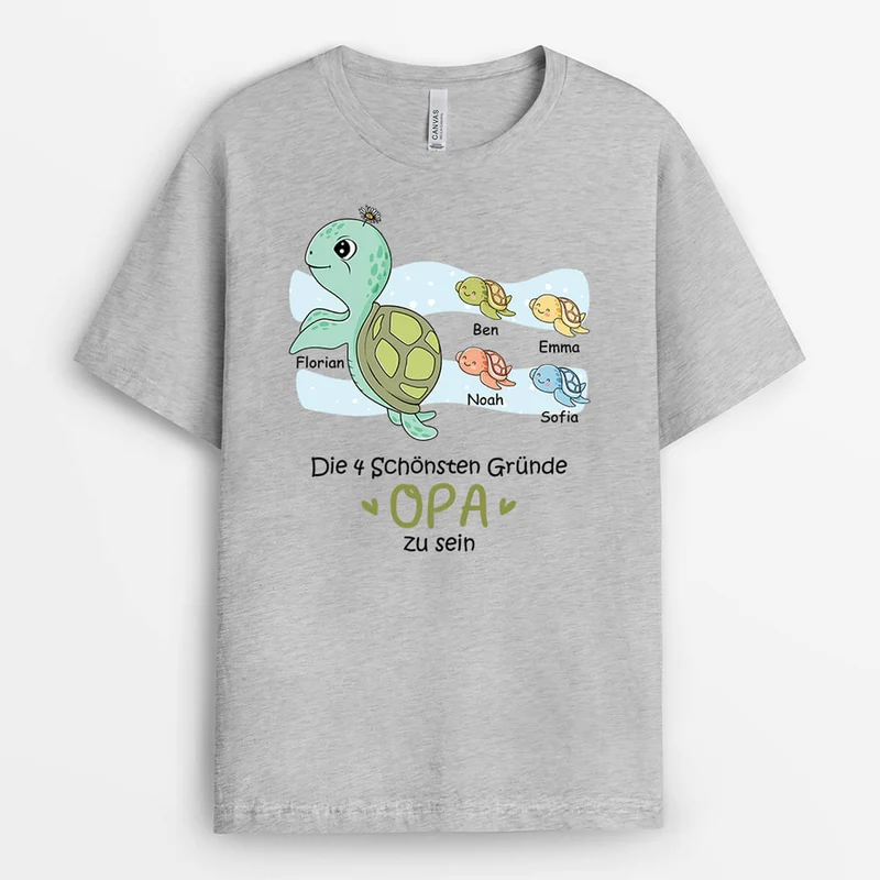 Schildkröte Oma - Personalisiertes Geschenk | T-shirt für Omas