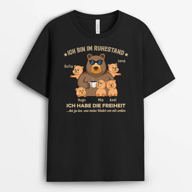 Ich Habe Die Freiheit Das Zu Tun Was Meine Kinder Von Mir Wollen - Personalisiertes Geschenk | T-Shirt für Herren