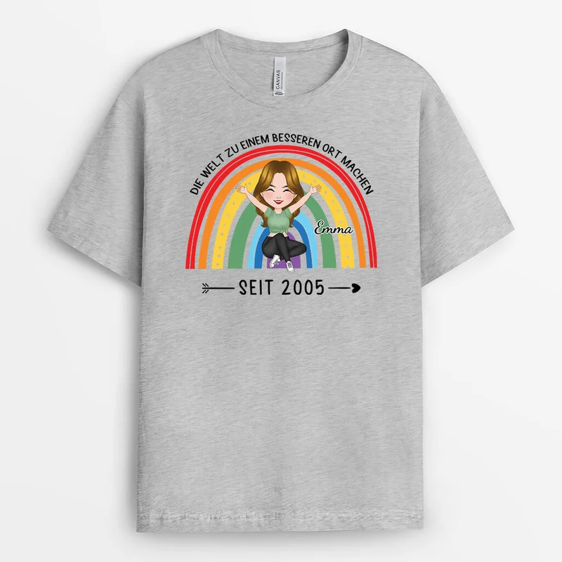 Personalisiertes Welt Verschönern 30 Geburtstag T-shirt