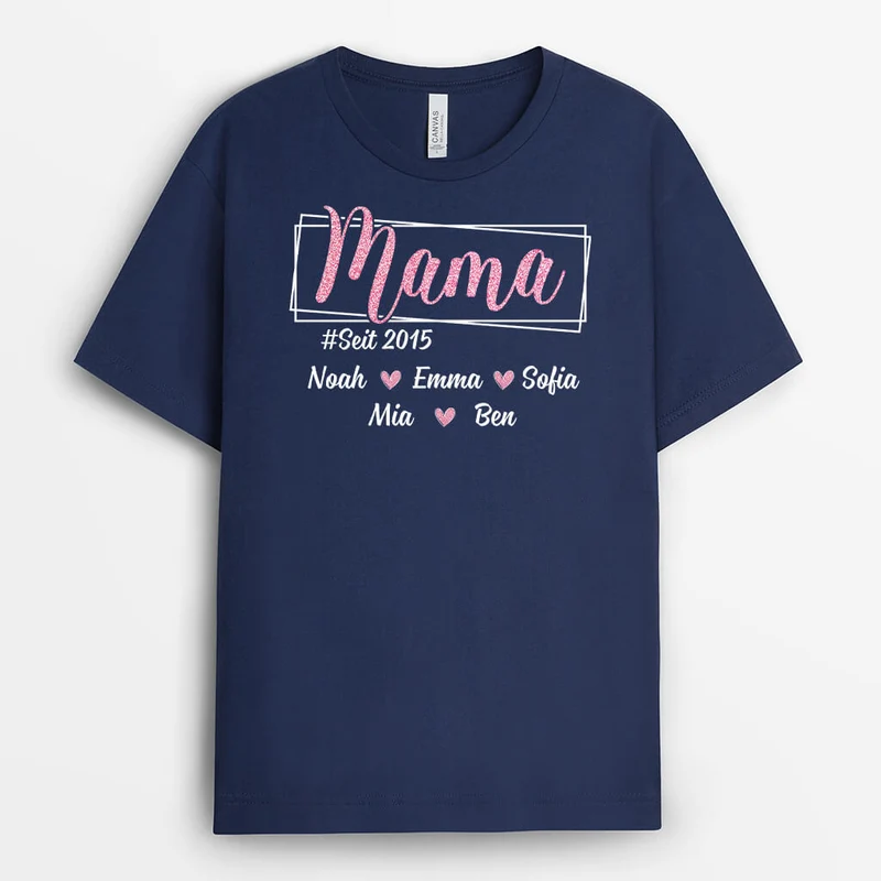 Oma/Mama Gegründet - Personalisiertes Geschenk | T-shirt für Frauen