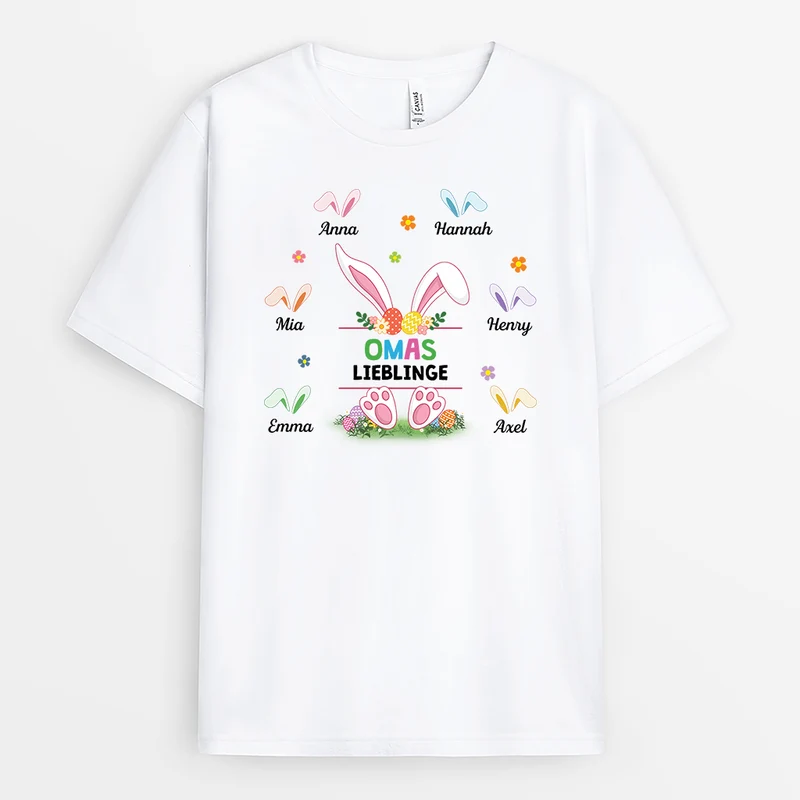 Omas Lieblinge - Personalisiertes Geschenk | T-shirt für Omas
