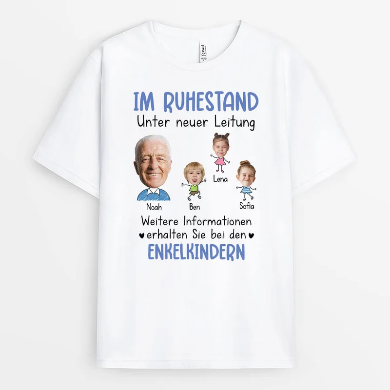 Weitere Informationen Erhalten Sie Bei Den Enkelkindern - Personalisiertes Geschenk | T-Shirt für Opas