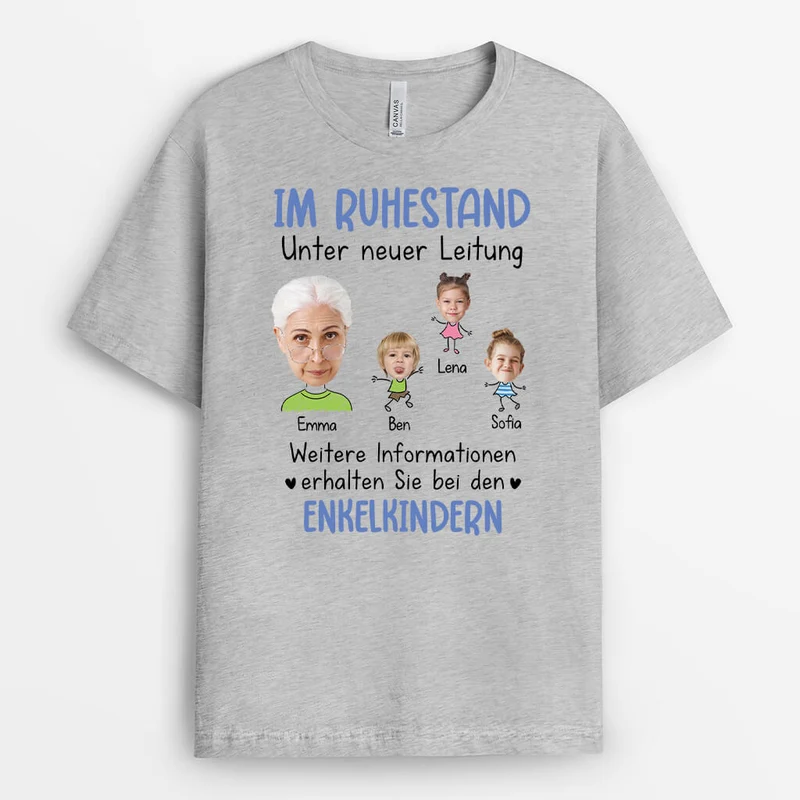 Weitere Informationen Erhalten Sie Bei Den Enkelkindern - Personalisiertes Geschenk | T-Shirt für Opas