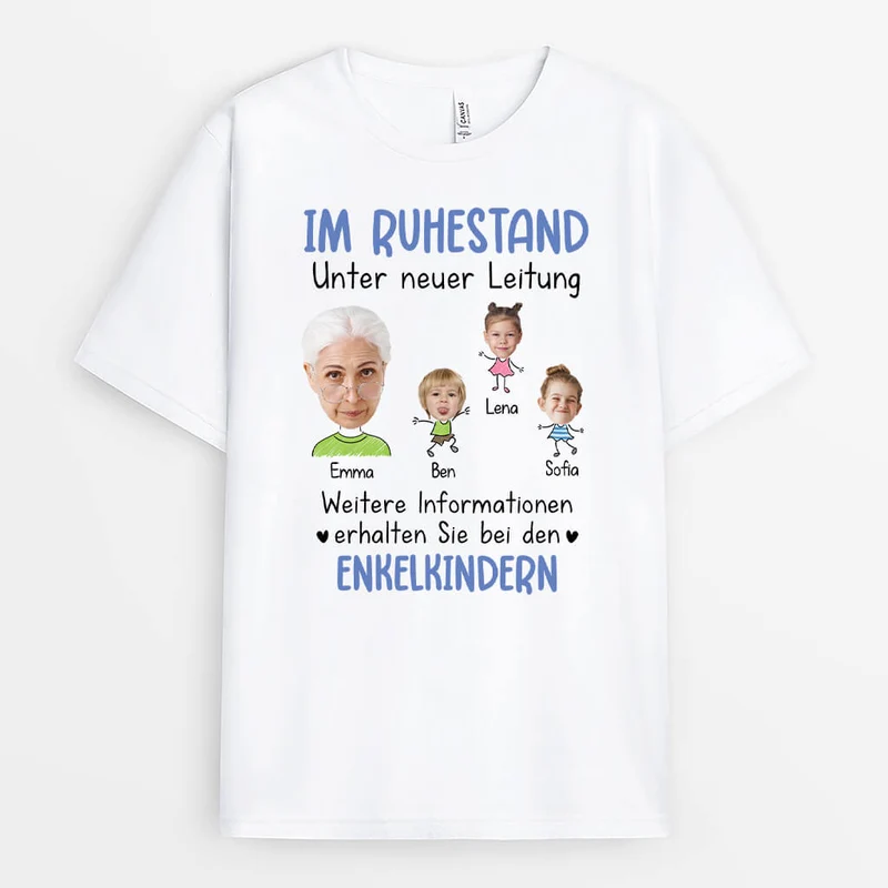 Weitere Informationen Erhalten Sie Bei Den Enkelkindern - Personalisiertes Geschenk | T-Shirt für Omas