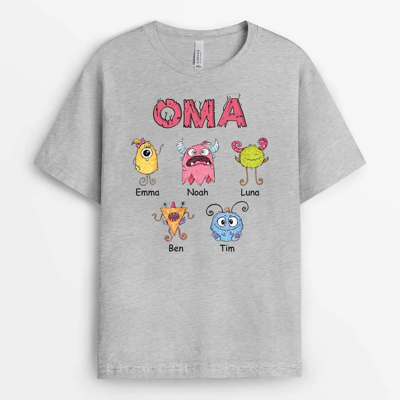 Papa/Opa Monster - Personalisiertes Geschenk | T-shirt für Opas/Papas