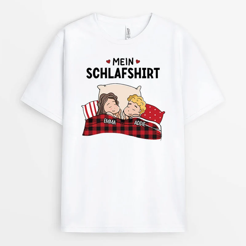 Unser Schlafshirt - Personalisiertes Geschenk | T-Shirt für Paare
