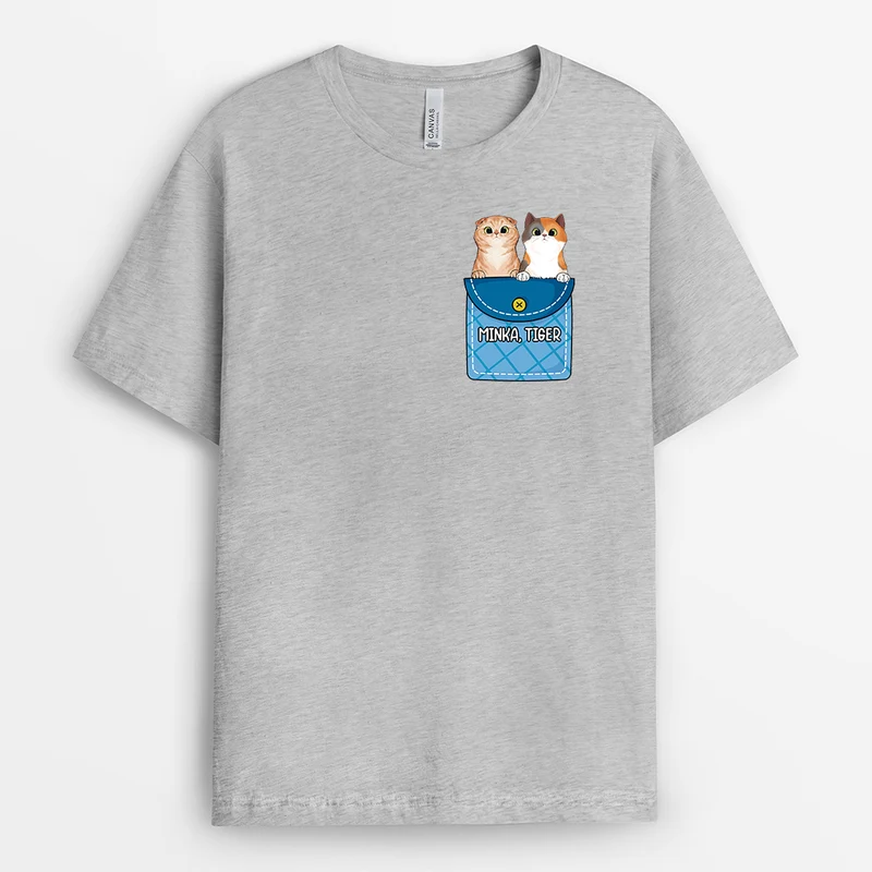 Katzen - Personalisiertes Geschenk | T-Shirt für Katzenliebhaber