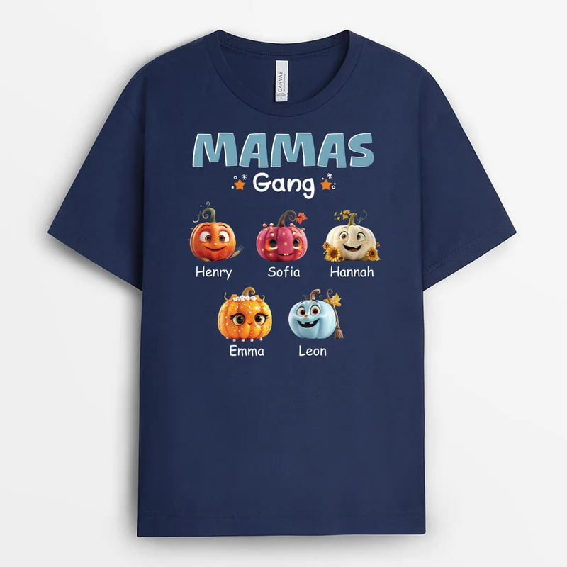 Papas/Opas Bande Kürbisse - Personalisiertes Geschenk | T-Shirt für Männer