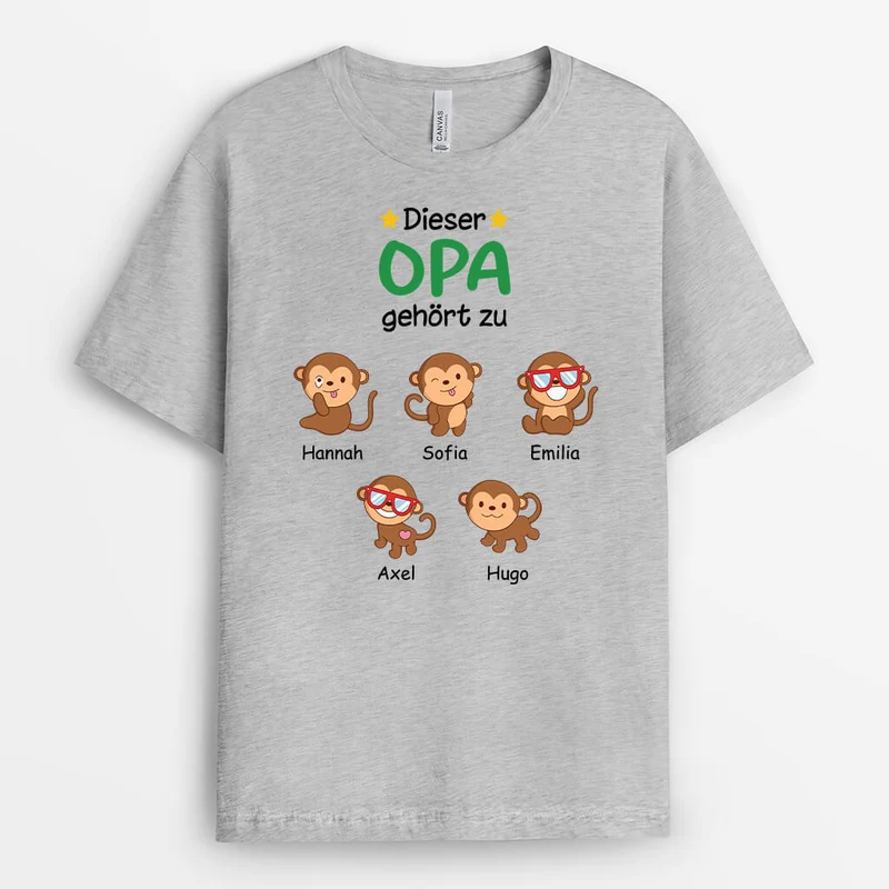 Diese Mama Gehört Zu ... Mit Affen - Personalisiertes Geschenk | T-shirt für Mamas