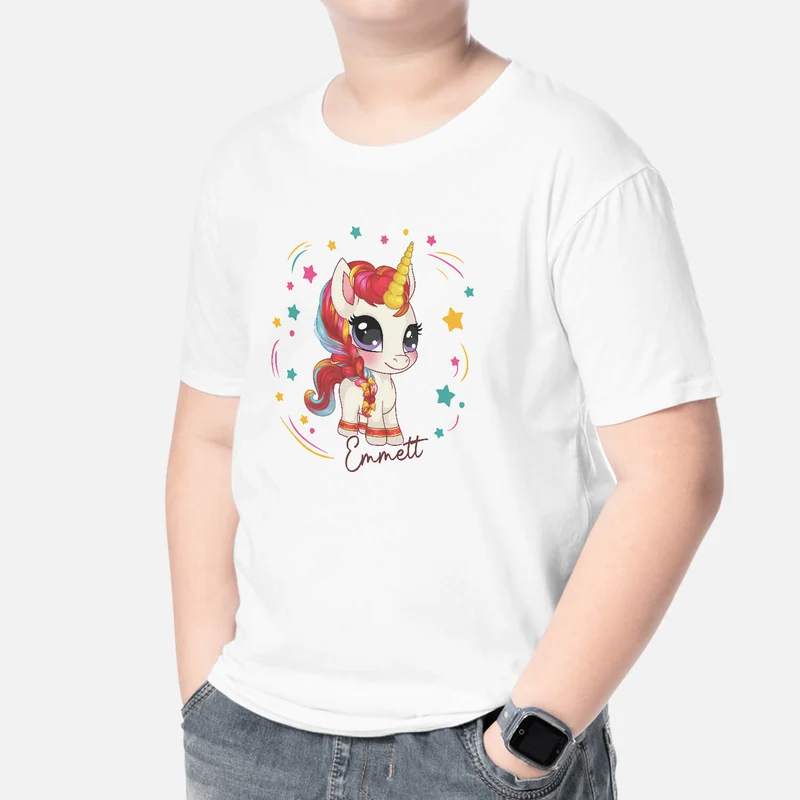 Einhorn - Personalisiertes Geschenk | T-Shirt für Kinder