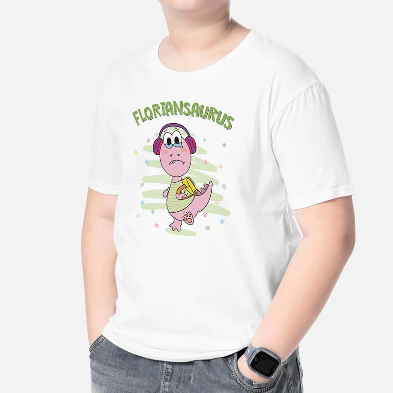 Name + Saurus - Personalisiertes Geschenk | T-Shirt für Kinder