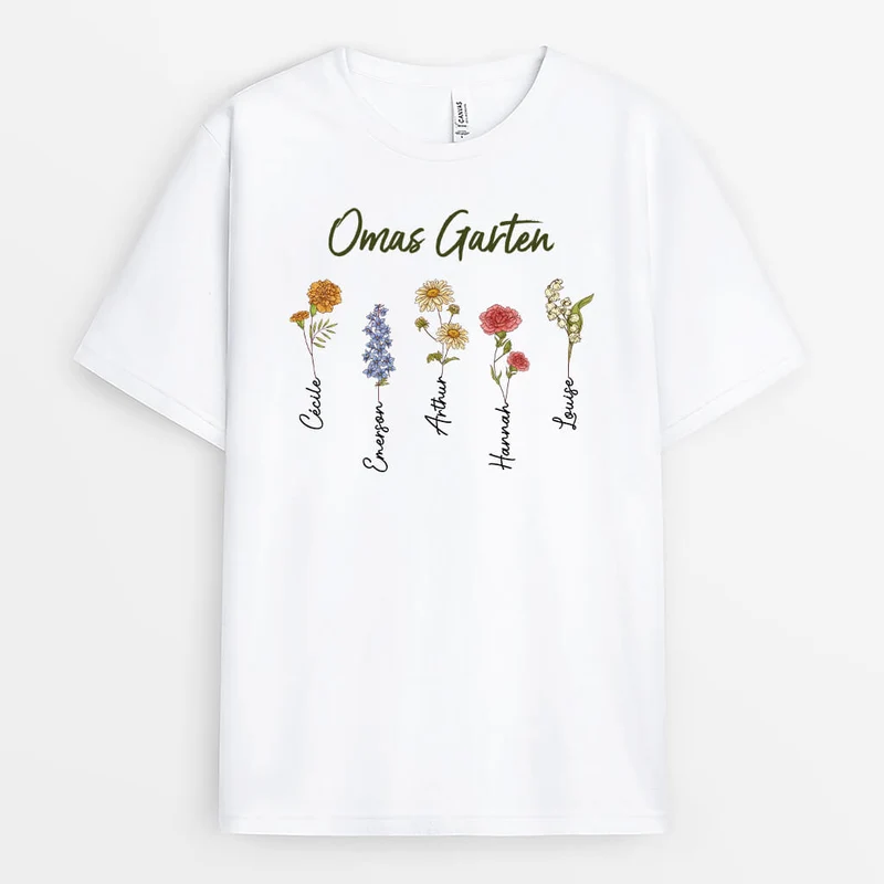 Omas Garten - Personalisiertes Geschenk | T-Shirt für Omas