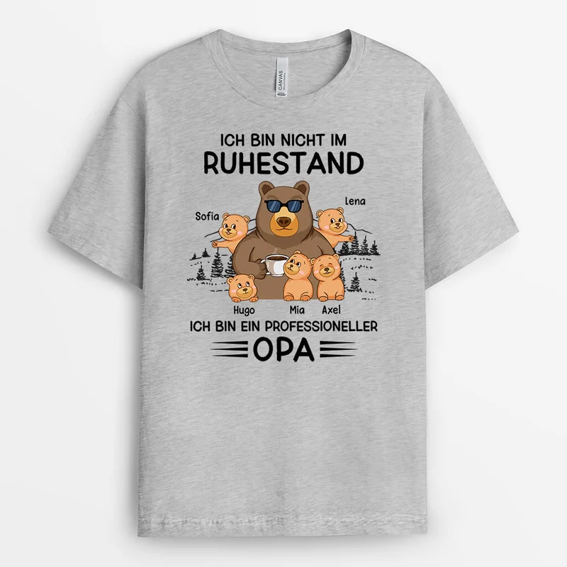 Ich bin nicht im Ruhestand Ich Bin Eine Professionelle Oma - Personalisiertes Geschenk | T-shirt für Omas