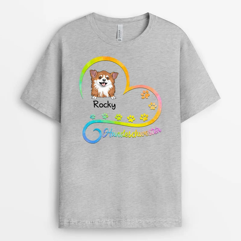 Hundemama- Personalisiertes Geschenk | T-shirt für Hundeliebhaber