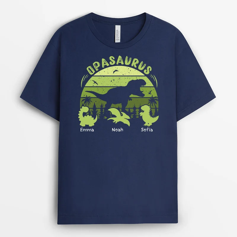 Papasaurus - Personalisiertes Geschenk | T-Shirt für Papas